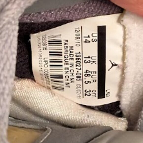 ⬇️PD⬇️S7 2010 JORDAN RETRO 5 Wolf Sneakers - Picture 10 of 11